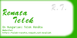 renata telek business card